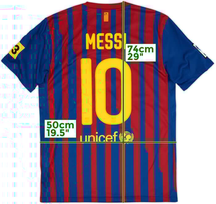 2011-12 Barcelona Home Shirt Messi #10 - 8/10 - (M)