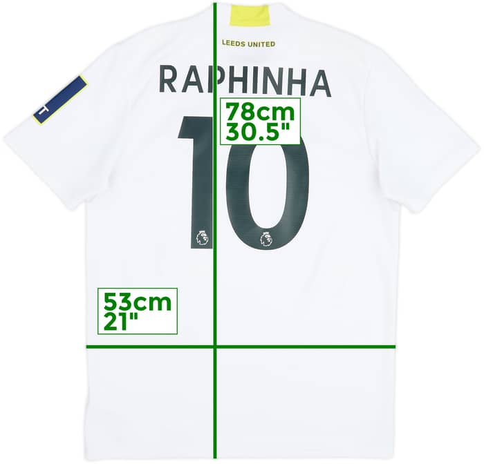 2021-22 Leeds United Home Shirt Raphinha #10 - 6/10 - (L)
