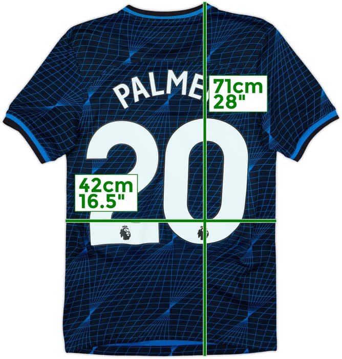 2023-24 Chelsea Away Shirt Palmer #20 - 9/10 - (XS)