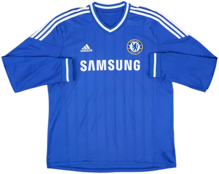 Camiseta de local del Chelsea 2013-14 de manga larga Hazard #17 - 7/10 - (L)