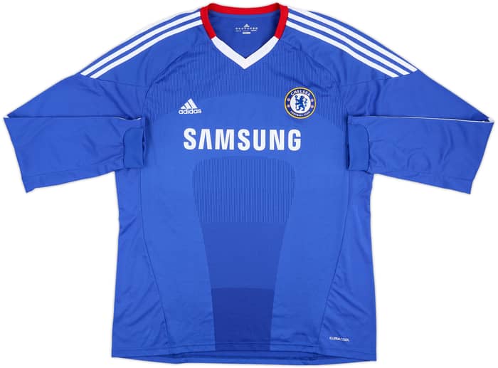 2010-11 Chelsea Home L/S Shirt Drogba #11 - 10/10 - (XL)