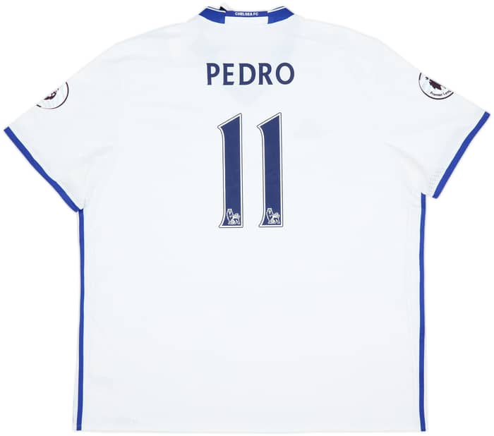 Camiseta de la tercera equipación del Chelsea 2016-17 Pedro #11 (3XL)