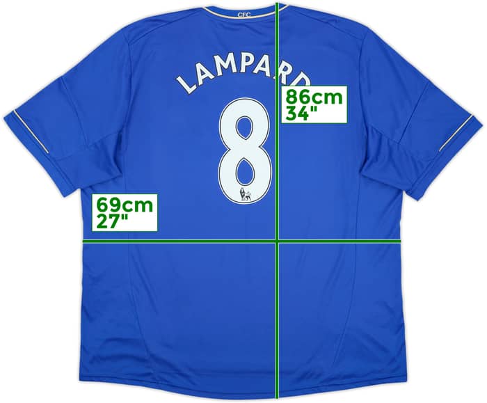 2012-13 Chelsea Home Shirt Lampard #8 - 9/10 - (3XL)