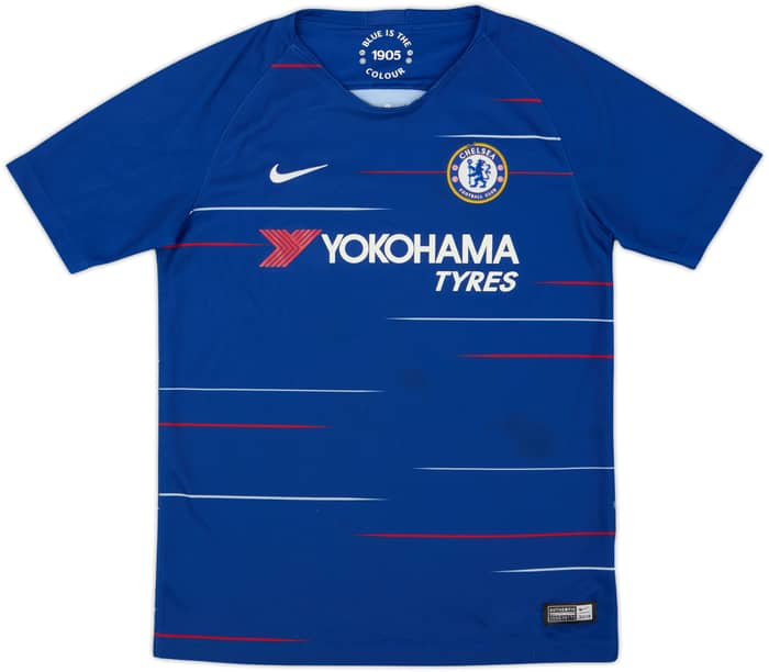 2018-19 Chelsea Home Shirt - 8/10 - (L.Boys)