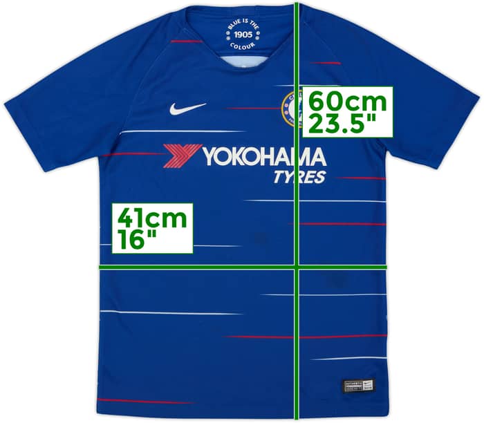 2018-19 Chelsea Home Shirt - 8/10 - (L.Boys)