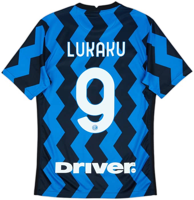 2020-21 Inter Milan Home Shirt Lukaku #9 - 8/10 - (S)