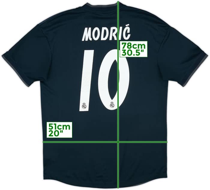 2018-19 Real Madrid Authentic Away Shirt Modric #10 - 8/10 - (L)