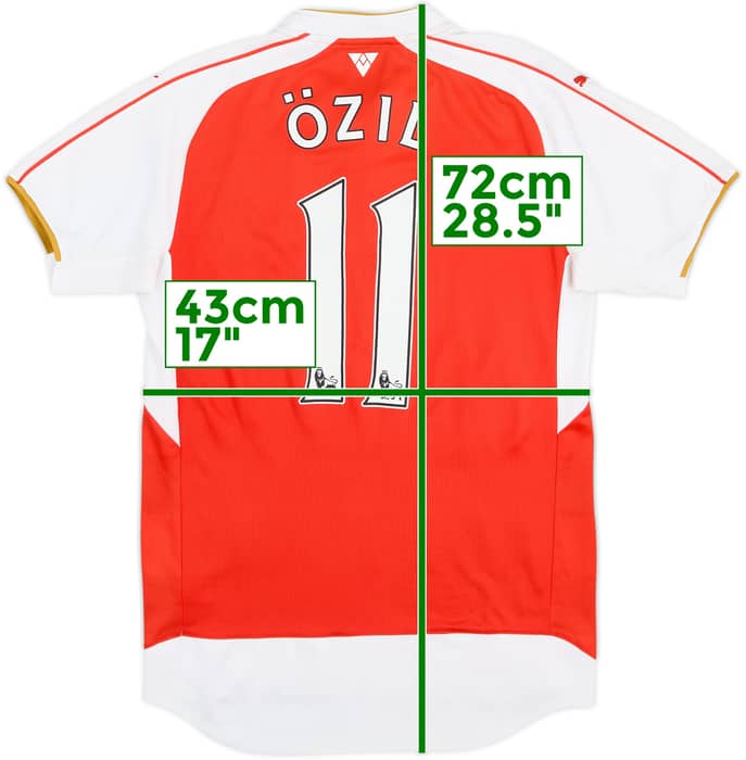 2015-16 Arsenal Home Shirt Ozil #11 - 8/10 - (S)