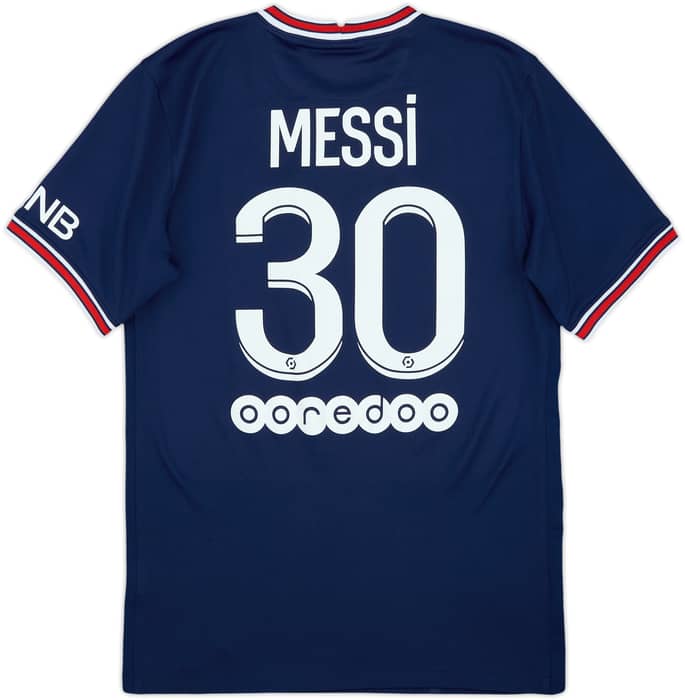 2021-22 Paris Saint-Germain Home Shirt Messi #30 - 8/10 - (S)