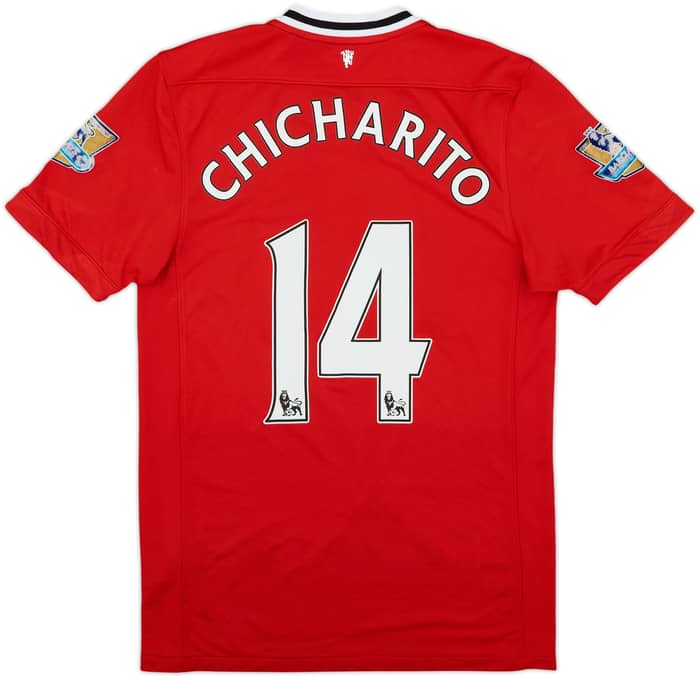 2011-12 Manchester United Home Shirt Chicharito #14 - 6/10 - (S)