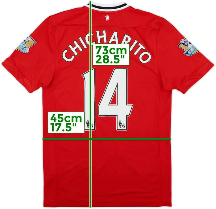 2011-12 Manchester United Home Shirt Chicharito #14 - 6/10 - (S)