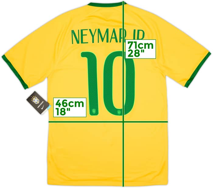 2014-15 Brazil Home Shirt Neymar Jr #10 (S)