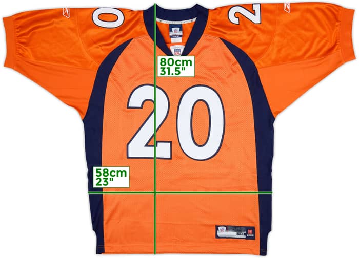 2009 Denver Broncos Dawkins #20 Reebok Authentic Alternate Jersey - 8/10 - (XL)