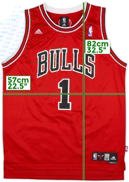 2008-10 Chicago Bulls Rose #1 adidas Swingman Away Jersey - 8/10 - (M)