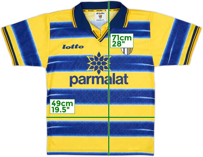 1998-99 Parma Home Shirt Alberto #10 - 4/10 - (M)