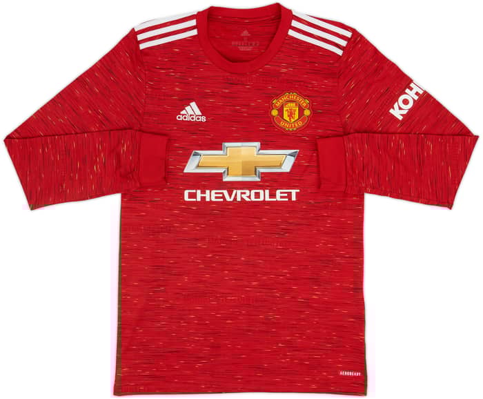 Camiseta L/S de local del Manchester United 2020-21 Pogba #6 - 10/10 - (S)