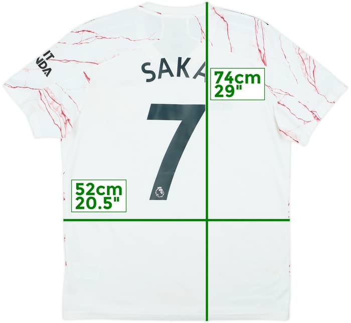 2020-21 Arsenal Camiseta Visitante Saka #7 - 9/10 - (L)