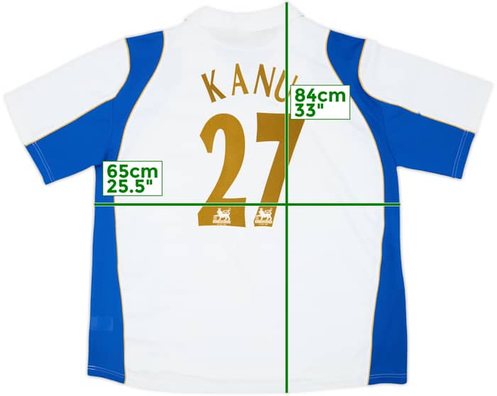 2006-07 Portsmouth Away Shirt Kanu #27 - 8/10 - (XXL)