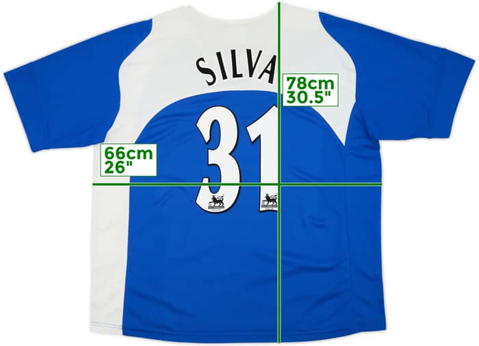 2005-06 Portsmouth Home Shirt Silva #31 - 9/10 - (XXL)