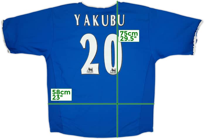 2003-05 Portsmouth Home Shirt Yakubu #20 - 6/10 - (M)