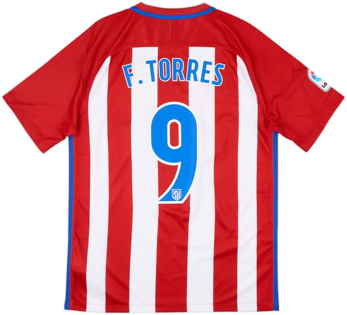 Camiseta de local del Atletico Madrid 2016-17 Torres #9 - 7/10 - (M)