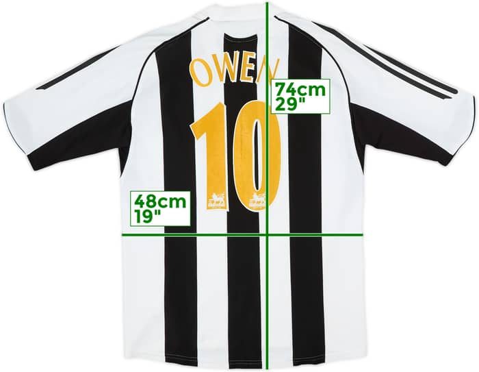 2005-07 Newcastle Home Shirt Owen #10 - 6/10 - (S)