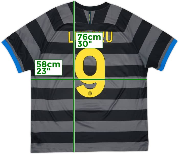 2020-21 Inter Milan Third Shirt Lukaku #9 - 9/10 - (XL)