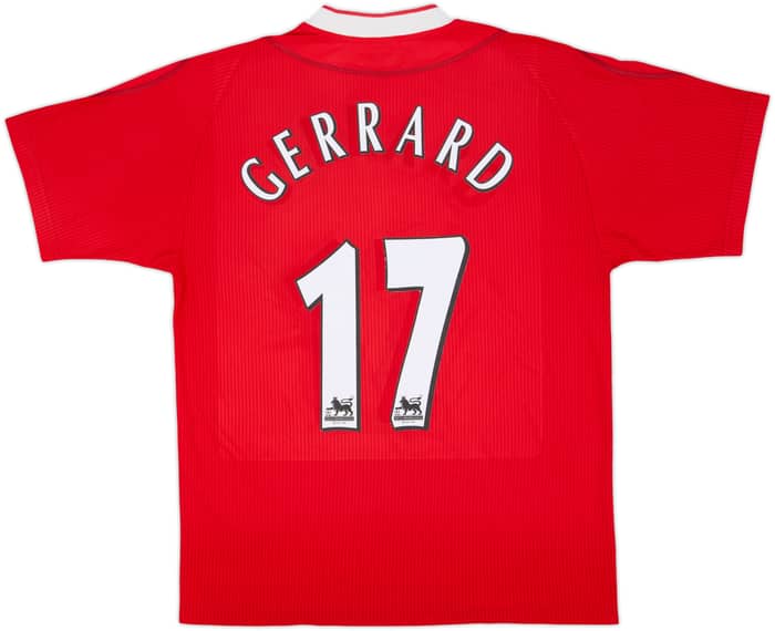 2002-04 Liverpool Home Shirt Gerrard #17 - 5/10 - (M)