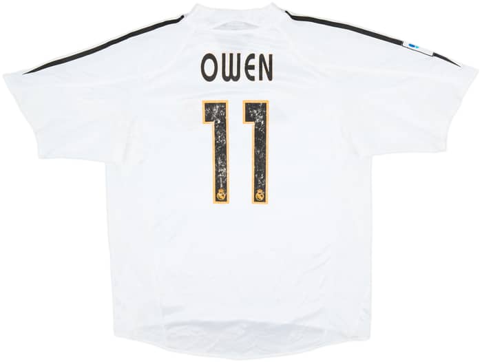 2004-05 Real Madrid Home Shirt Owen #11 - 6/10 - (L)