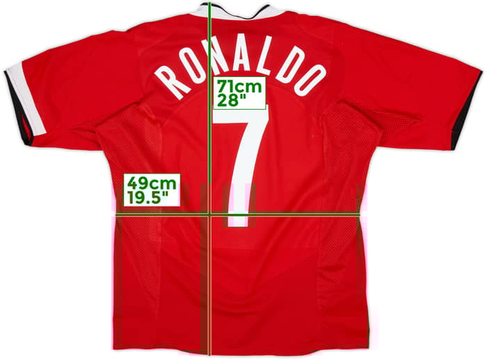 2004-06 Manchester United Home Shirt Ronaldo #7 - 5/10 - (L)