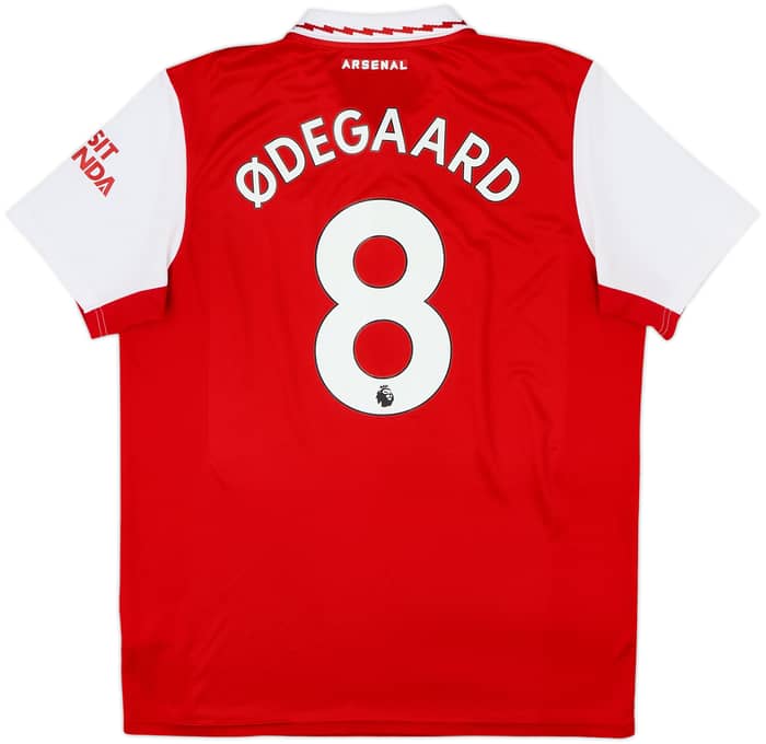 2022-23 Arsenal Home Shirt Odegaard #8 - 8/10 - (L)