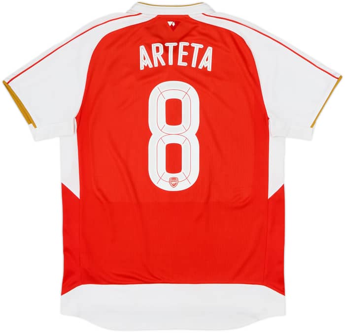 2015-16 Arsenal Local Camiseta Arteta #8 - 6/10 - (L)