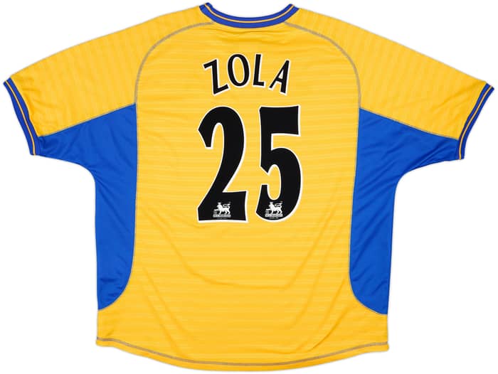 2000-01 Chelsea Camiseta de Visitante Zola #25 - 8/10 - (XXL)