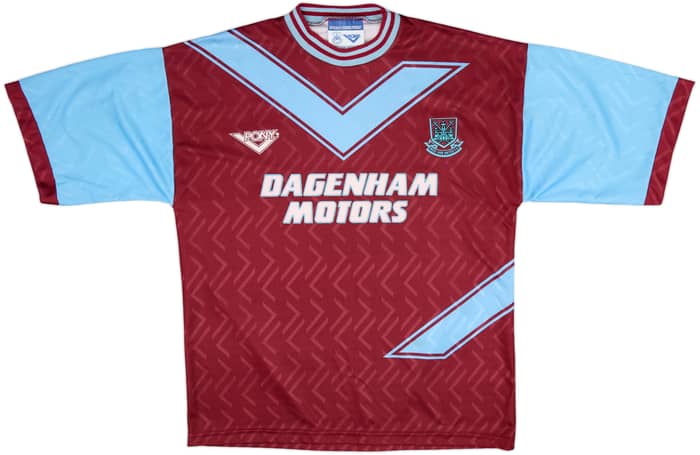 1993-95 West Ham Home Shirt - 8/10 - (XL)