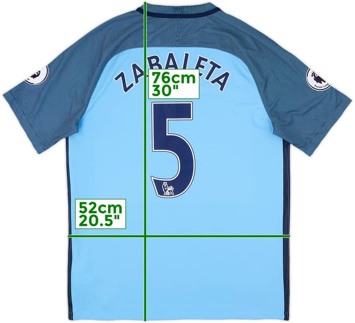 Camiseta de local del Manchester City 2016-17 Zabaleta #5 - 8/10 - (M)