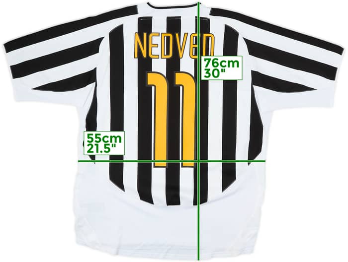 2003-04 Juventus Home Shirt Nedved #11 - 8/10 - (L)