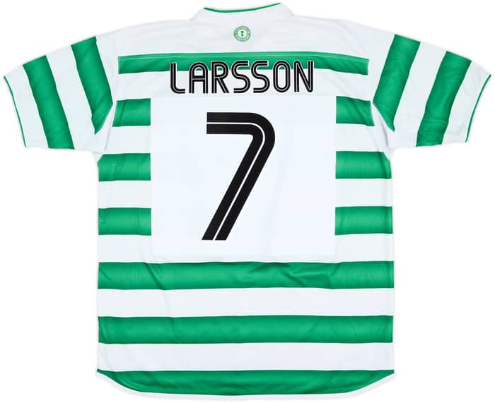 2003-04 Celtic Home Shirt Larsson #7 - 8/10 - (L)