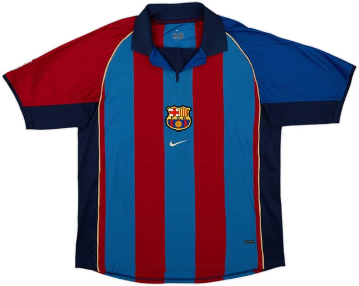 Camiseta de local del Barcelona 2001-02 Rivaldo #10 - 7/10 - (L)