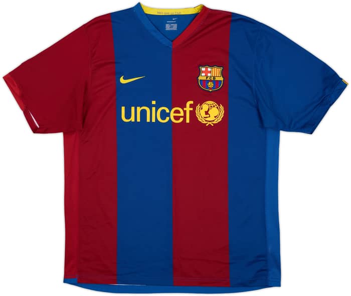 2006-07 Barcelona Home Shirt Ronaldinho #10 - 9/10 - (L)