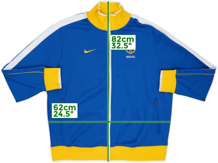 2010-11 Brazil Nike Track Jacket - 8/10 - (XXL)
