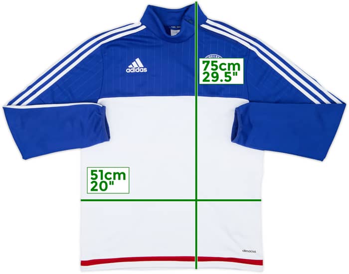 2015-16 Chelsea adidas 1/4 Zip Training Top - 6/10 - (M)