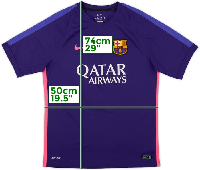 2015-16 Barcelona Nike Training Shirt - 8/10 - (XL)