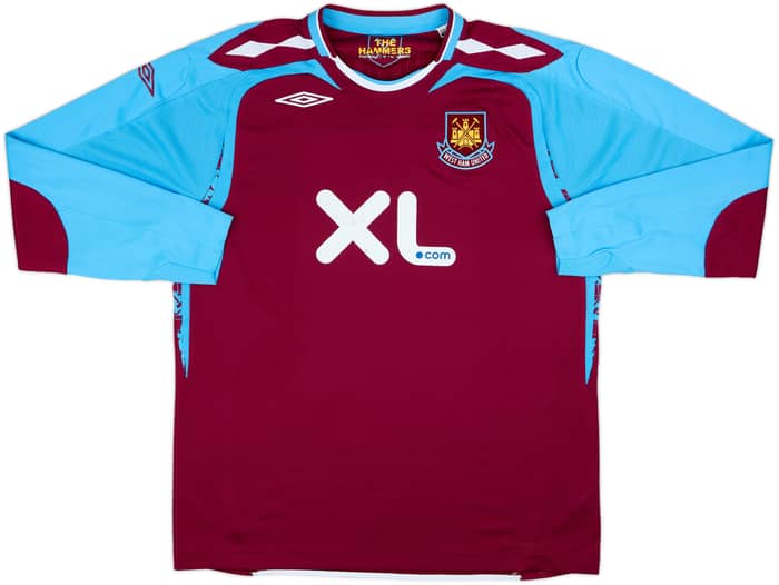 2008-09 West Ham Home L/S Shirt Noble #16 - 6/10 - (XL)