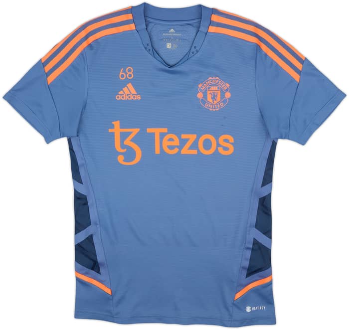 2022-23 Manchester United adidas Player Issue Training Shirt #68 - 8/10 - (S)