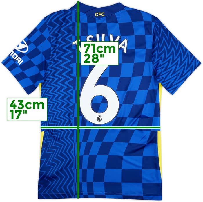 2021-22 Chelsea Home Shirt T.Silva #6 - 10/10 - (S)