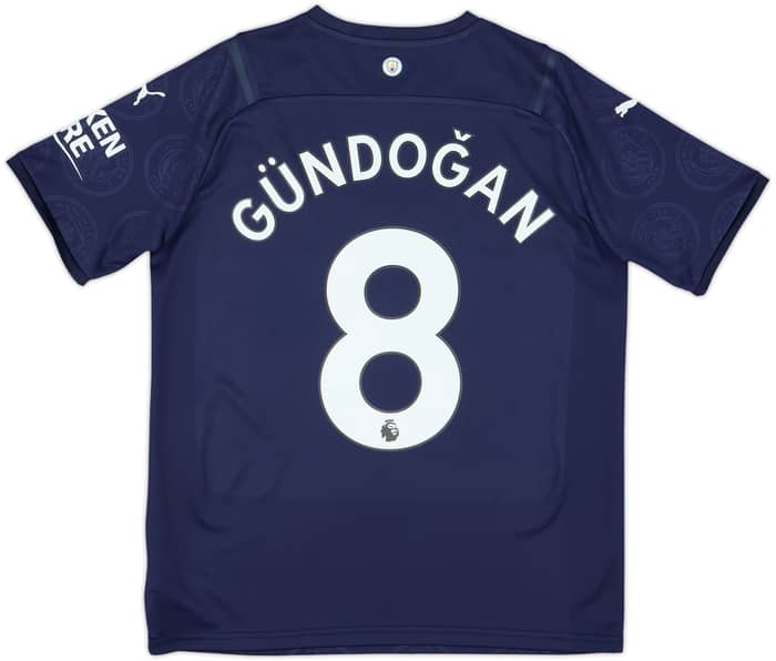 2021-22 Manchester City Third Shirt Gundogan #8 - 8/10 - (XL.Boys)