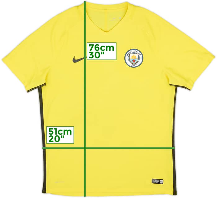 2017-18 Manchester City Authentic Nike Training Shirt - 8/10 - (L)