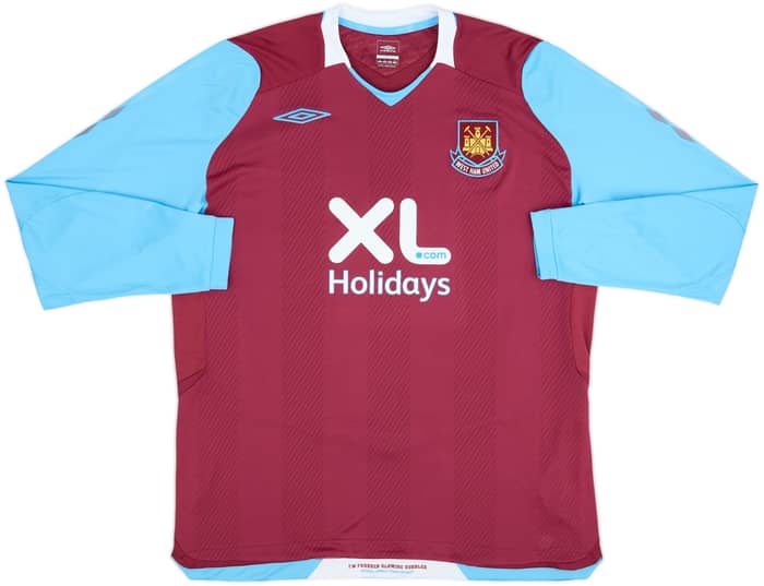 2007-08 West Ham Home L/S Shirt Noble #16 - 9/10 - (XL)