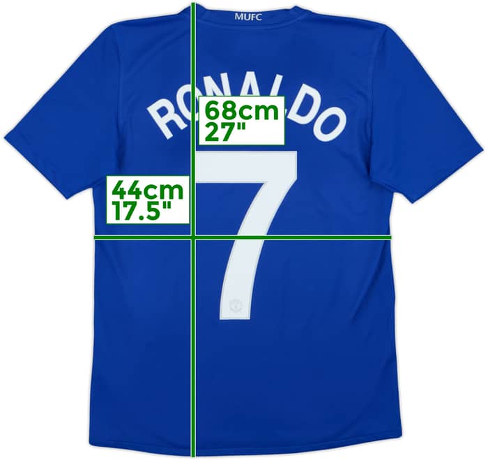 2008-09 Manchester United Third Shirt Ronaldo #7 - 9/10 - (XL.Boys)