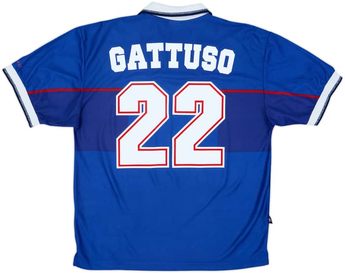 1997-99 Rangers Home Shirt Gattuso #22 - 8/10 - (L)